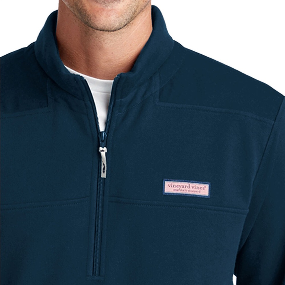 Vineyard Vines The Shep Shirt navy quarter zip XS - Picture 9 of 9